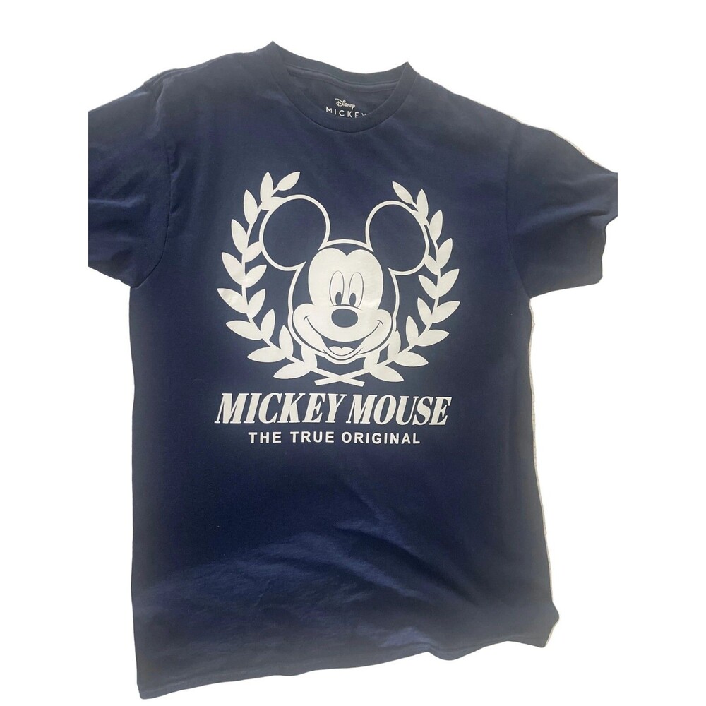 Disney Mickey Mouse The True Original T-shirt Blue Sz Medium
